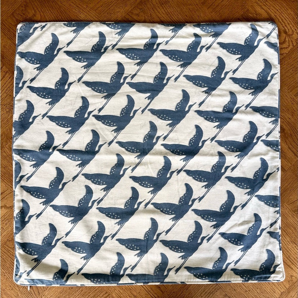 Pottery Barn Geo Heron 24” Pillow Cover
